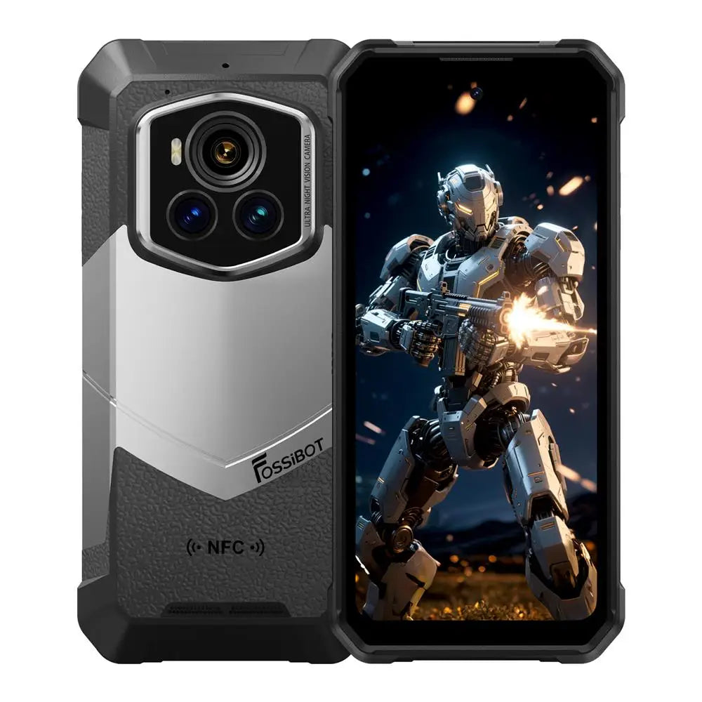 FOSSiBOT F107 PRO Rugged Smartphone Android 15 OS,30GB(12+18)+512GB ROM,6.95"FHD+ 5G Mobile Phone 28000mAh Battery,NFC/Face ID