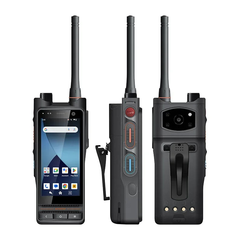 UNIWA P8 4 Inch HD+ Capacitive IPS Touch Screen Talkie Support NFC 5000mAh UHF Smart Zello Mobile Walkie Talkie Android 14