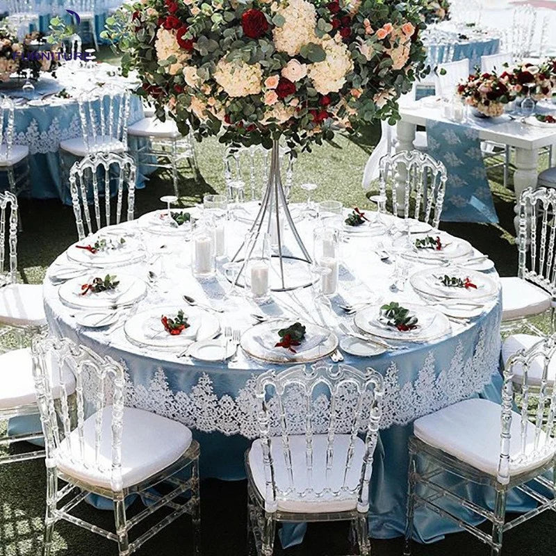 100 Pcs Transparent Crystal Chiavari Detachable Acrylic Resin Funiture Wedding Chair For Wedding Moment Or Hotel Party