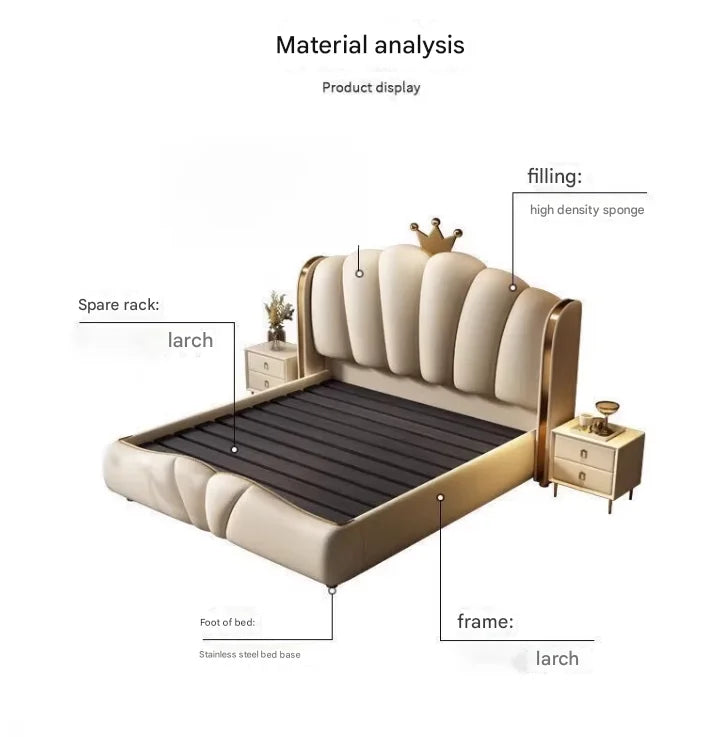 European Princess Bed Nordic Design Beauty Modern Luxury Bed Sun Castle Capsule Children Double Wooden Beliche Patio Furniture