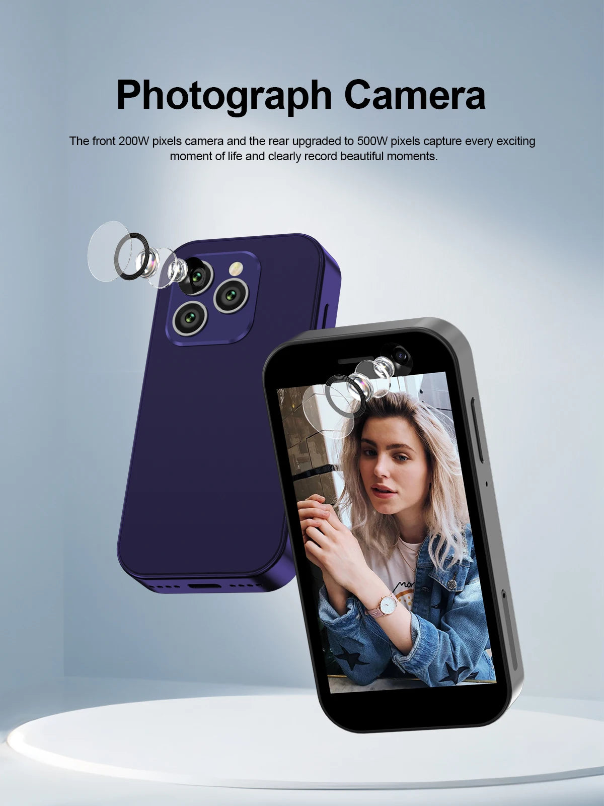 SERVO KING8000 4G Cellular Network Mini Smartphone Android 10.0 2GB+16GB 3" Display 5MP Camera Dual SIM With Play Store WhatsAPP