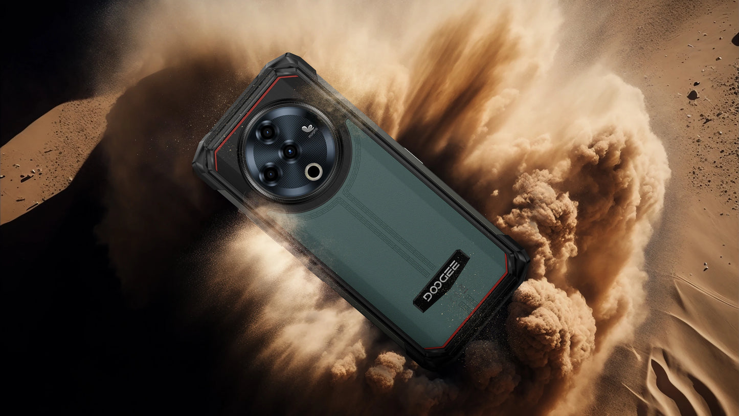DOOGEE Fire 6 Power Rugged Smartphone 6.56" IPS Screen 15500mAh Battery Unisoc T606 8GB+256GB 50MP Camera Android 14 NFC