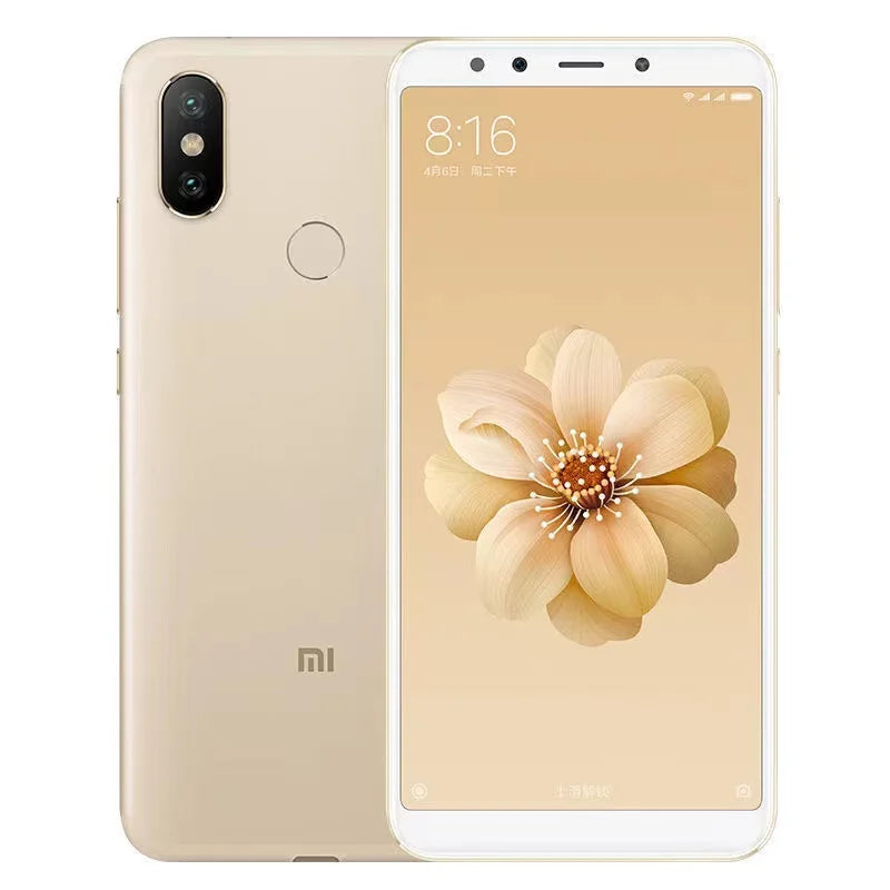 Global Versoin Xiaomi Mi 6X smartphone 20 million pixels celular googleplay Fingerprint Octa-core Global Rom 4G used phone