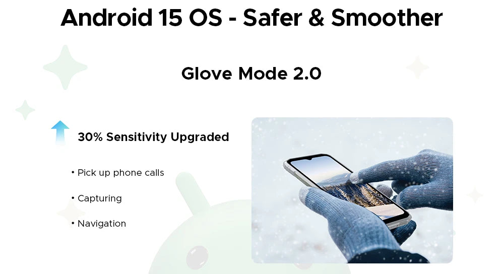 Global Version DOOGEE Blade10 Pro Energy Rugged Phone Gemini AI Android 15 Ultra-thin 6.56'' Screen 6150mAh Battery Smartphone