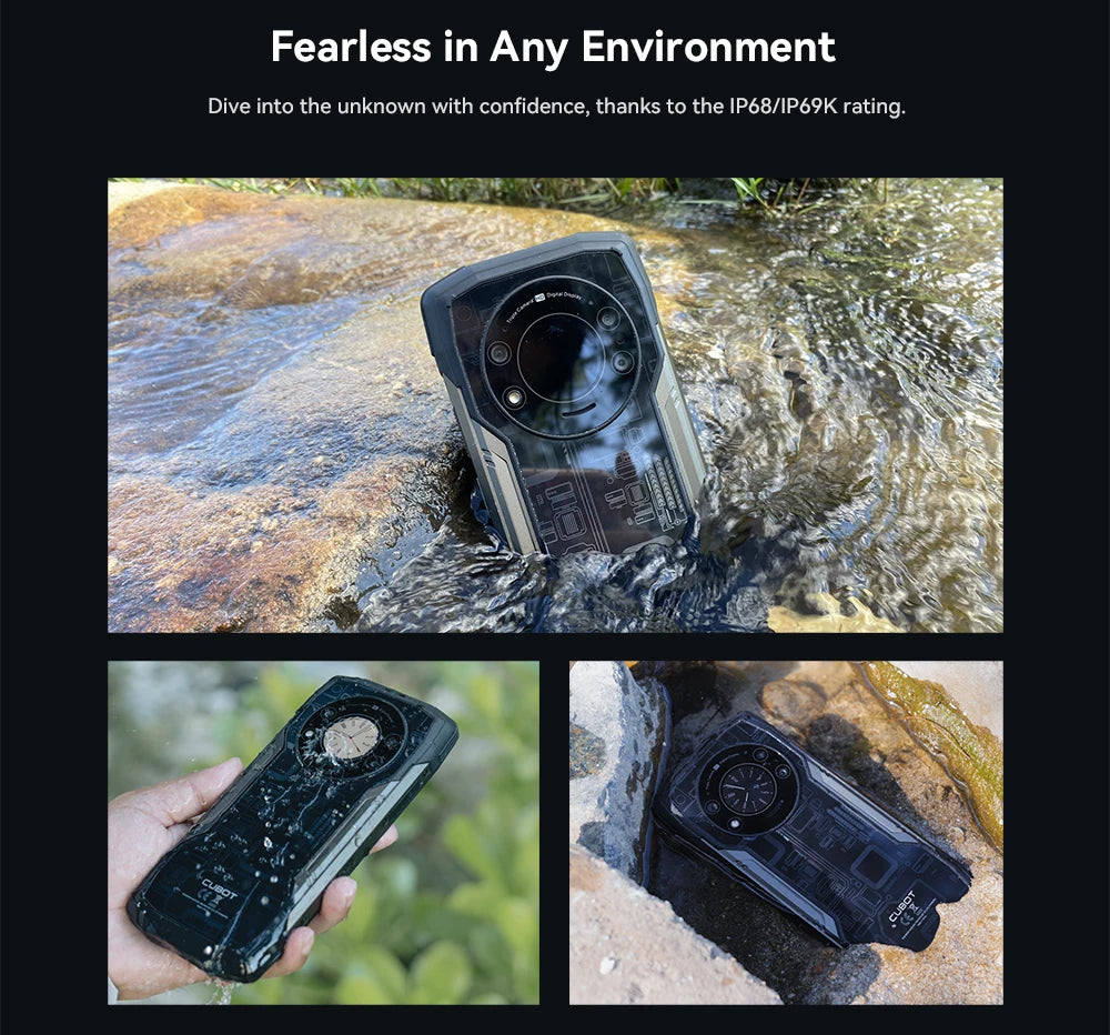 Cubot KingKong Star Waterproof Rugged 5G, 24GB(12GB+12GB) RAM, 256GB ROM, 6.78" 2K Screen,100MP Camera, 10600mAh, 33W Charge,NFC