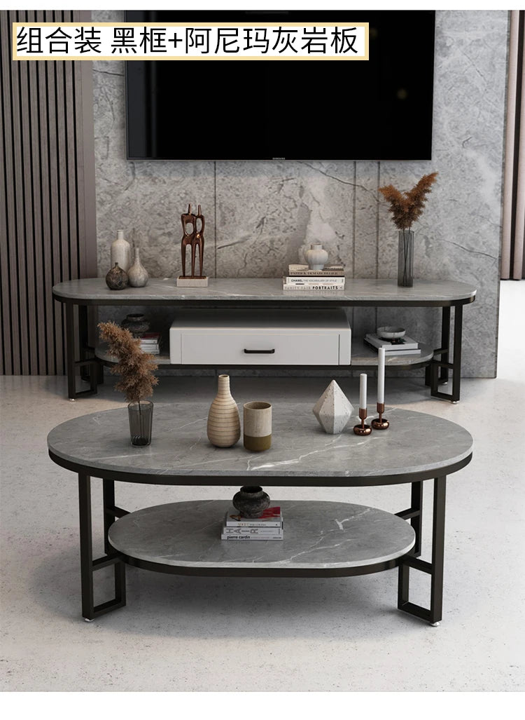 Mid Century Modern Coffee Table Trendy Classic Oval Nordic Coffee Table Aesthetic Beauty Table Basse De Salon Home Furniture