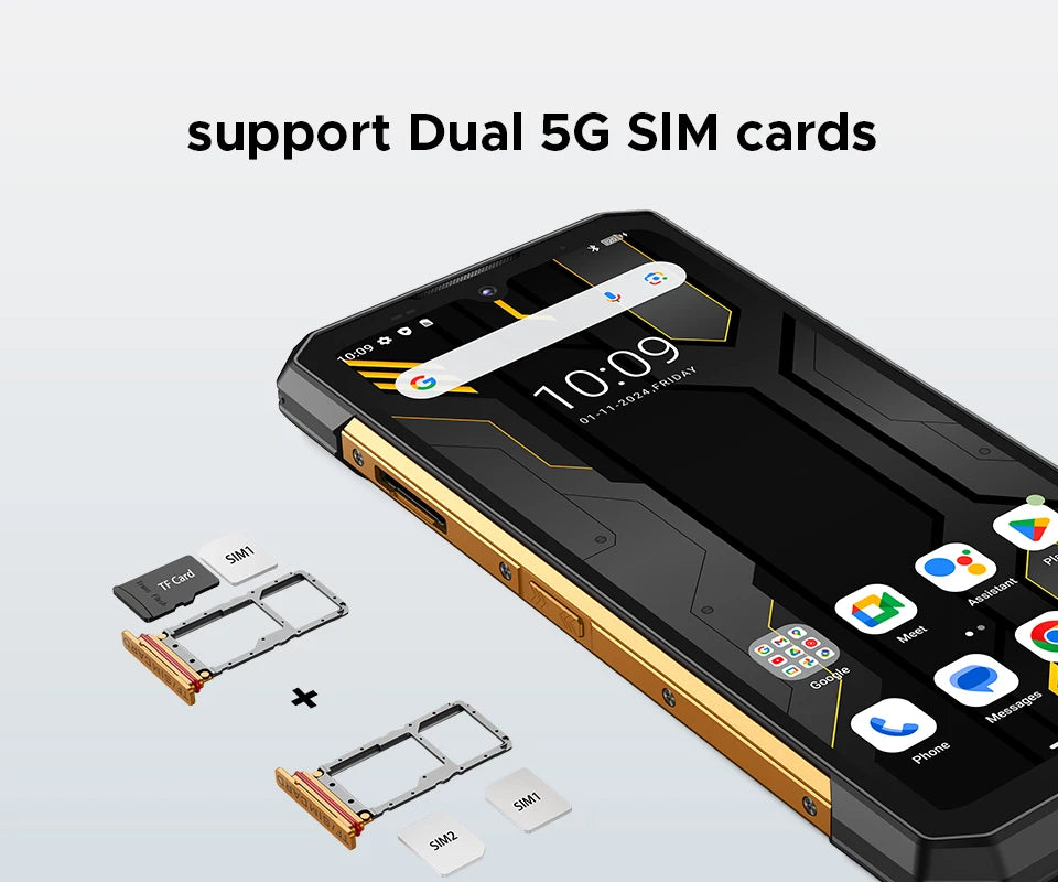 Global Version DOOGEE S200 X 5G Rugged Phone 32GB 512GB 6.72" FHD+ 120Hz Display MTK Dimensity 7050 10100mAh Large battery