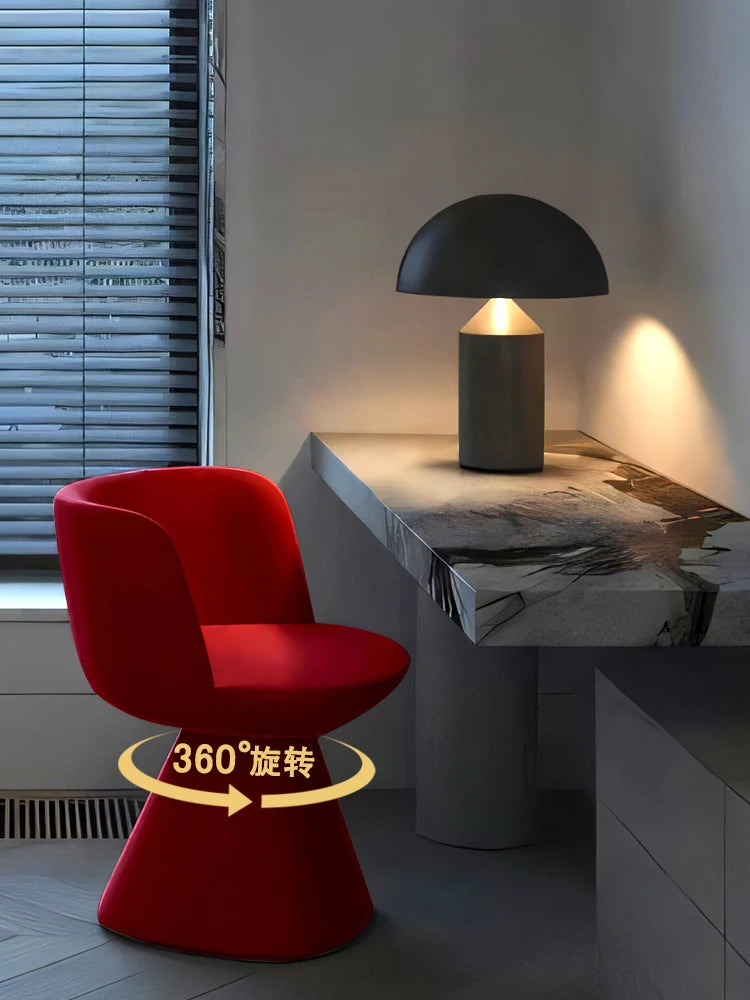 Luxury Makeup Chairs Furniture Bedroom Dressing Table Stool Red Female Rotating Dining Chair Cloak Room Sofa Stools Customized