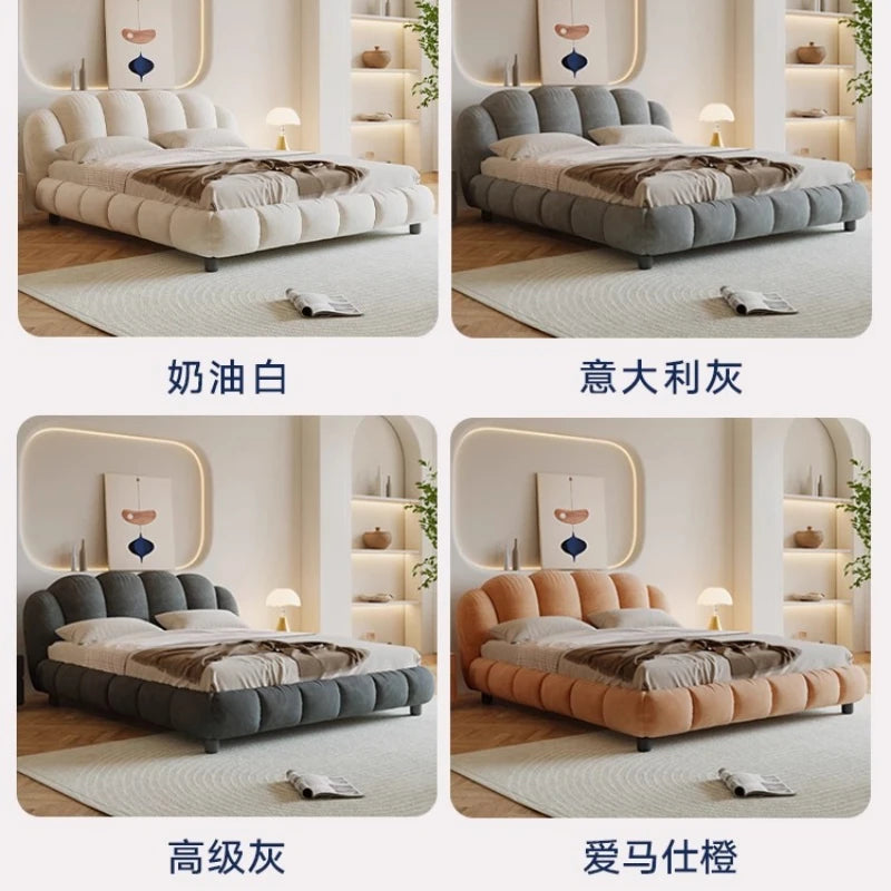 180x200cm Nordic bedroom sets full set furniture bedframes queen size side table bed frame king size frame double bed
