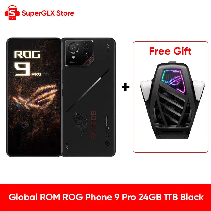 Global ROM ASUS ROG Phone 9 5G Smartphone Snapdragon 8 Elite 6.78" 185Hz LTPO Display 5800mAh 65W Charging Android 15 ROG 9 Pro