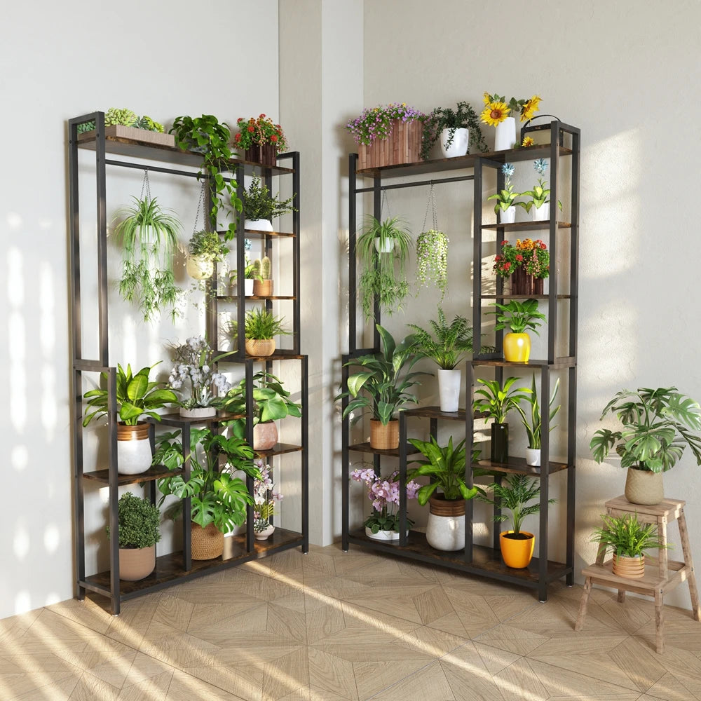 7 Tiered Tall Plant Stand Ladder Plant Rack Storage Shelf for Patio Garden Balcony Living Room