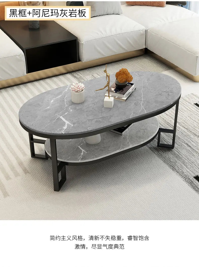 Mid Century Modern Coffee Table Trendy Classic Oval Nordic Coffee Table Aesthetic Beauty Table Basse De Salon Home Furniture