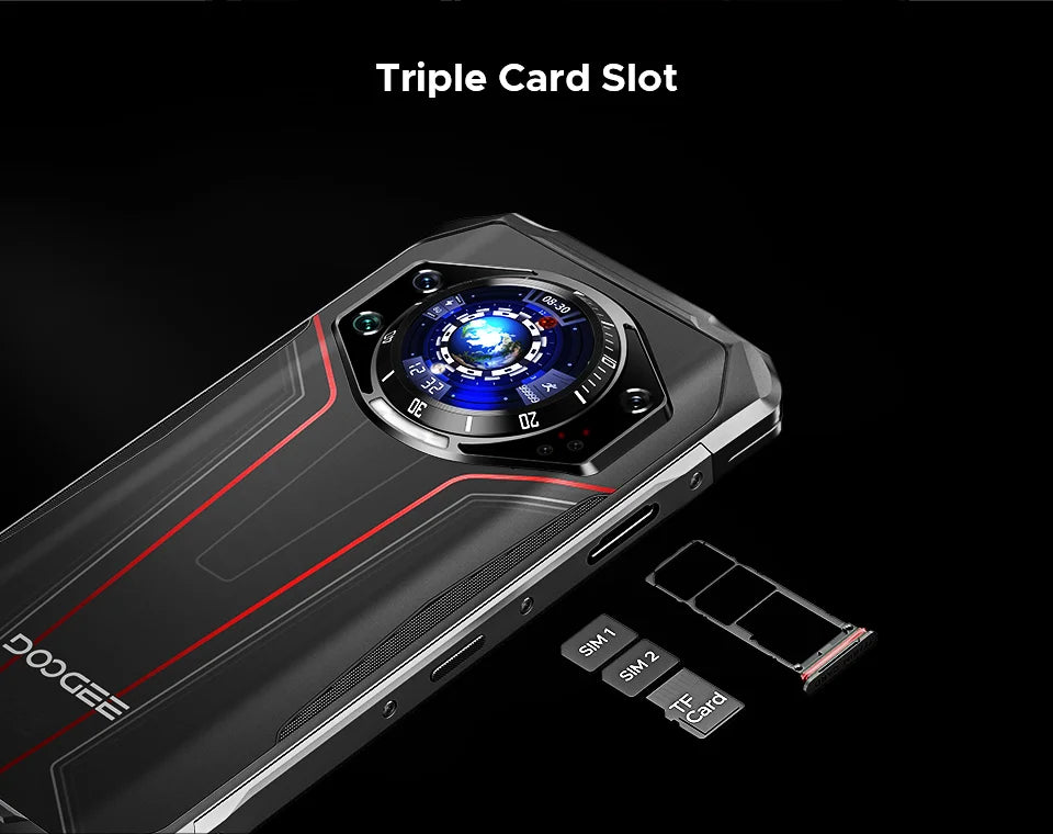 Global Version DOOGEE S119 Rugged Phone 6.72" FHD+ IPS Screen 8GB+512GB 100MP Main Camera 10200mAh battery 33W Android 14 NFC
