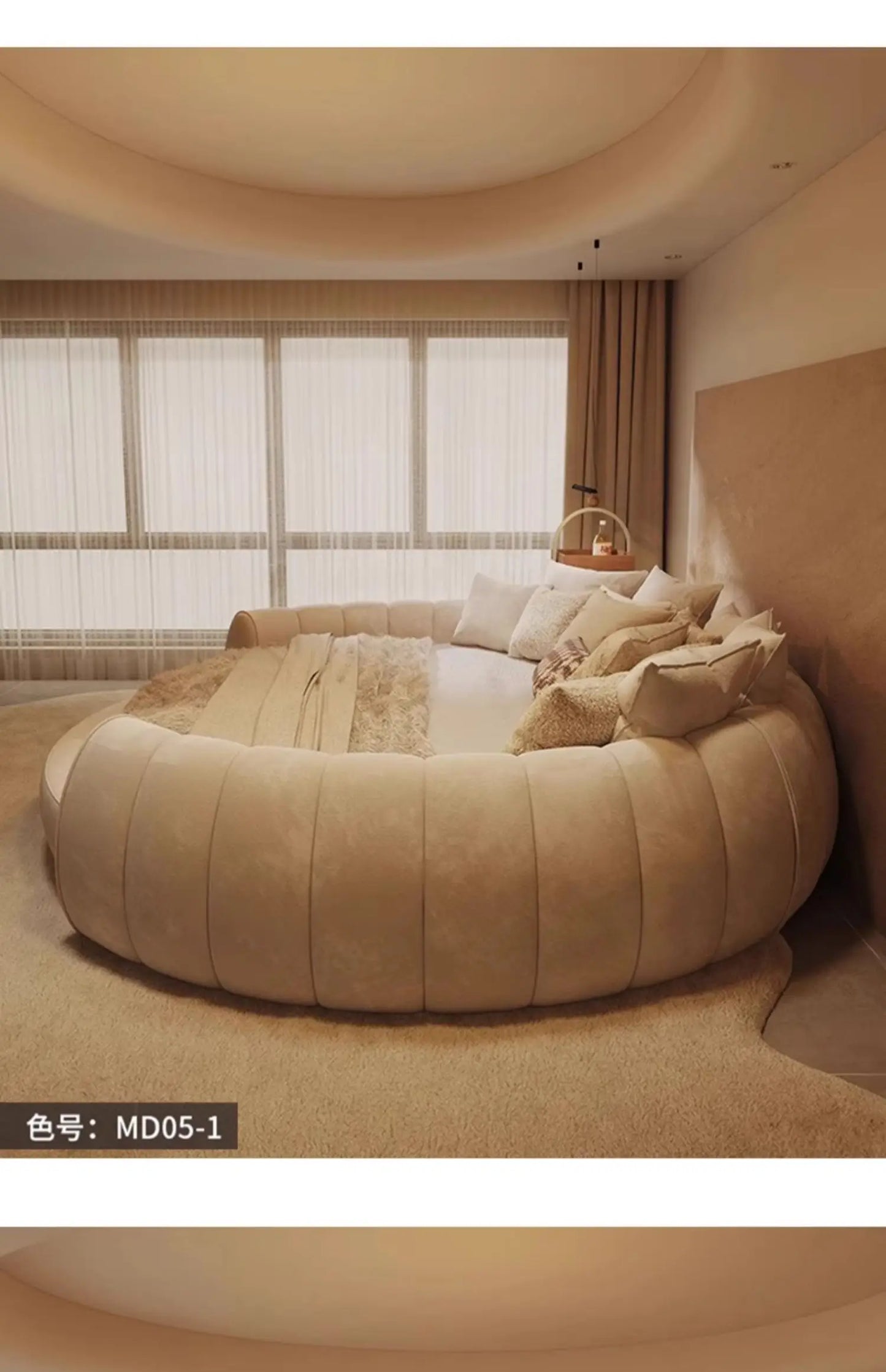 180X200cm furniture bedroom luxury king size Round bed Chest Double sex bed Base beds and frames full marriage bedrooms