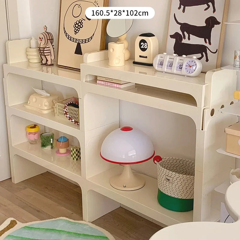 Module Modular DIY Furniture Storage Shelf Bookrack Bookshelf Bookcase Plastic ABS Customized Size Cabinet Multi-function