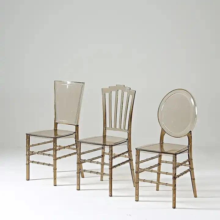96pcs) Wholesale Crystal Transparent Hotel Party Events Clear Chiavari Chairs for wedding dinner table 281