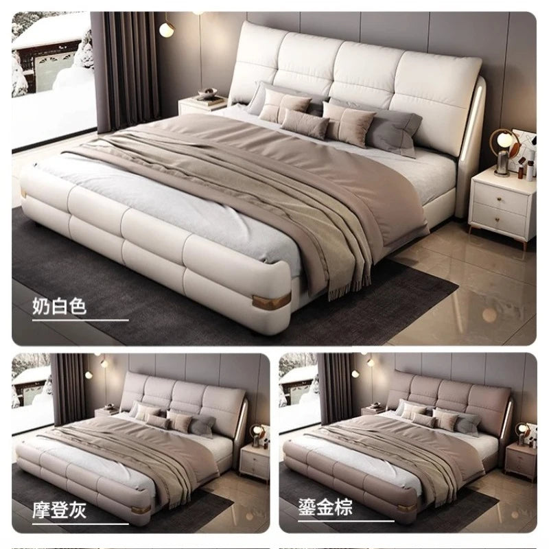 180x200cm Headboard frames and bed bases tatami super king frame royal bedroom furniture set luxury Bed table king size bed