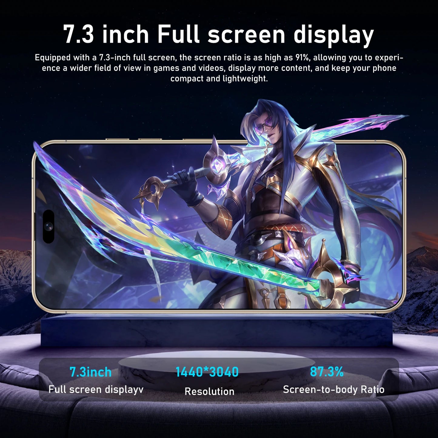 New i16 Pro Max original intelligent 5G dual card dual standby Android 14 system global version phones 8000mAh battery