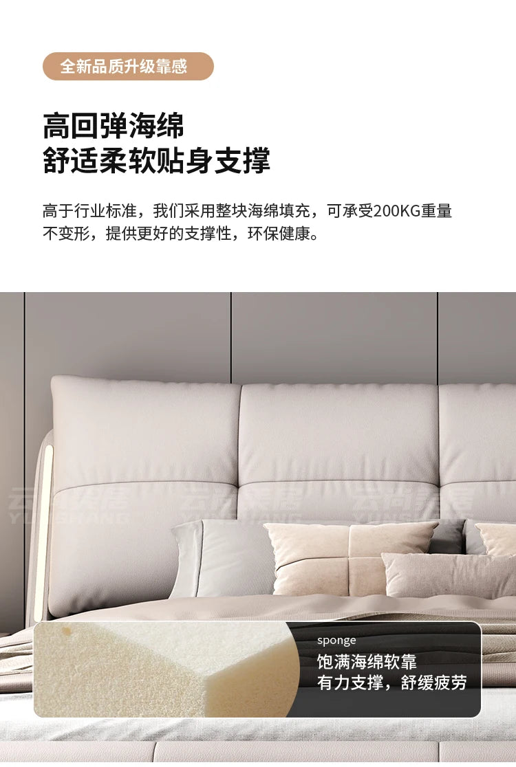 180x200cm Headboard frames and bed bases tatami super king frame royal bedroom furniture set luxury Bed table king size bed