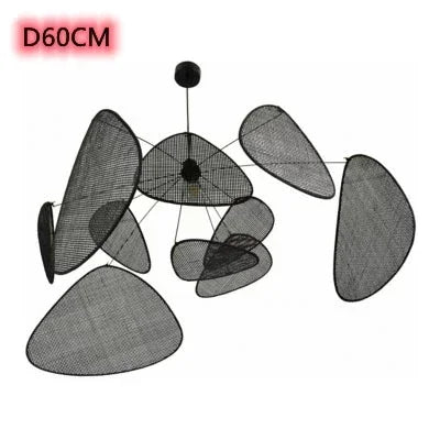 Japanese Wabi Sabi Art LED Pendant Lights Nordic Luxury Bamboo Rattan Lamp for Living Dining Bed Room Home Decoration Chandelier