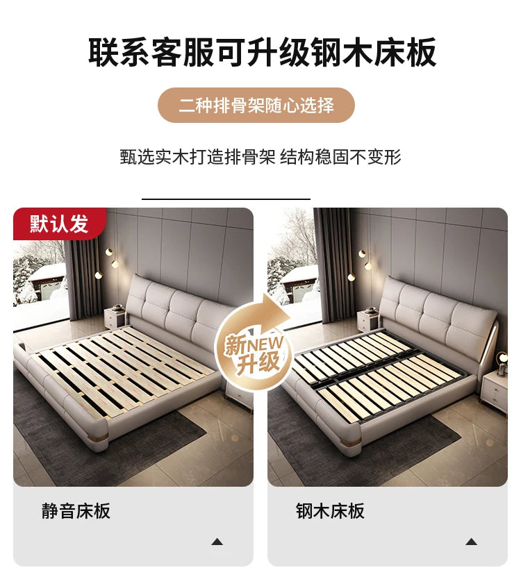 180x200cm Headboard frames and bed bases tatami super king frame royal bedroom furniture set luxury Bed table king size bed