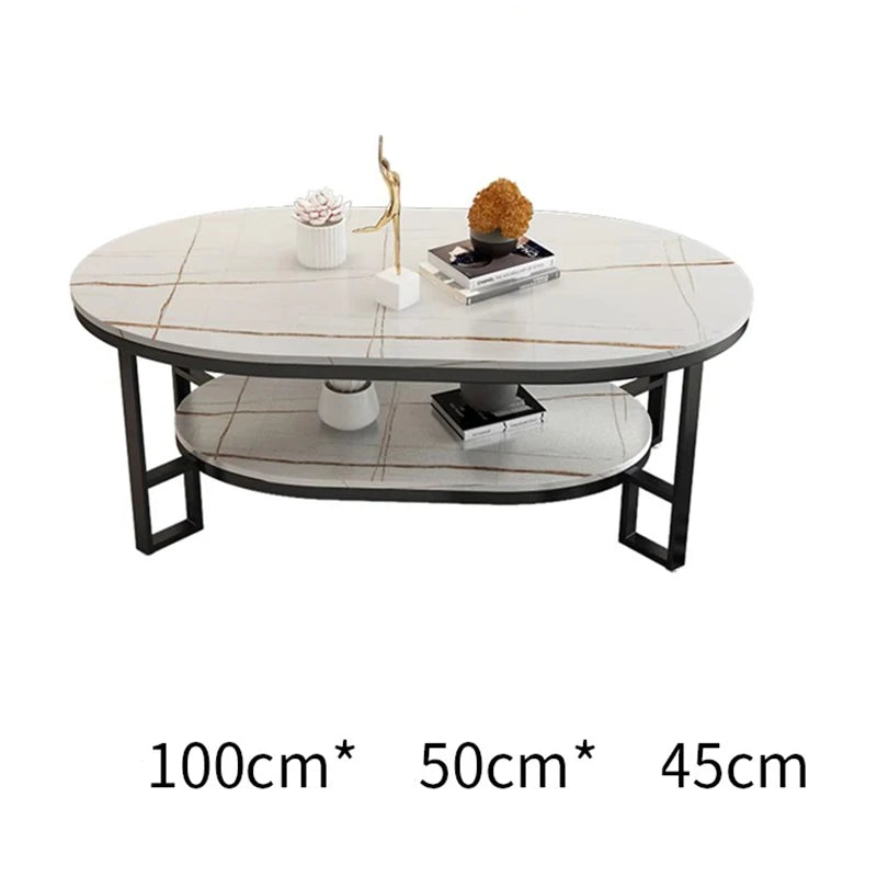 Mid Century Modern Coffee Table Trendy Classic Oval Nordic Coffee Table Aesthetic Beauty Table Basse De Salon Home Furniture