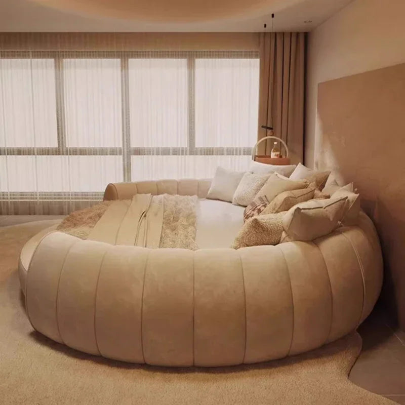 180X200cm furniture bedroom luxury king size Round bed Chest Double sex bed Base beds and frames full marriage bedrooms