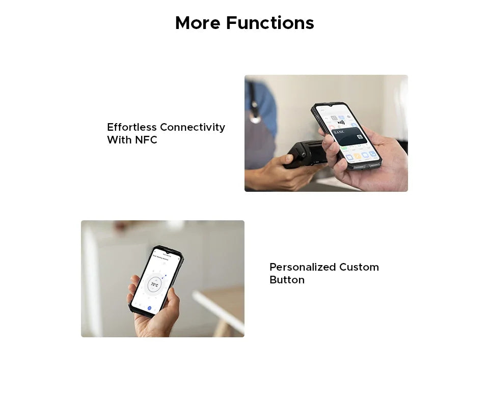 Global Version DOOGEE S118 Pro Rugged Phone 8GB 512GB 108MP AI Main Camera 6.6'' FHD 120Hz 10800mAh Battery Android 14 NFC