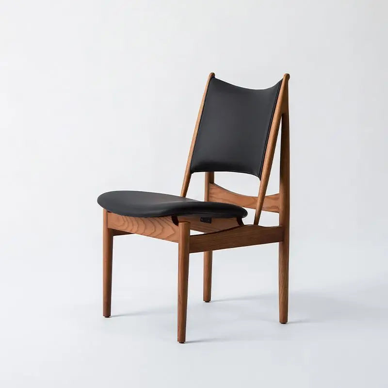 Solid Wood Dining Chair - Nordic Retro Danish Design, Wabi-Sabi Style for Hotel & Restaurant