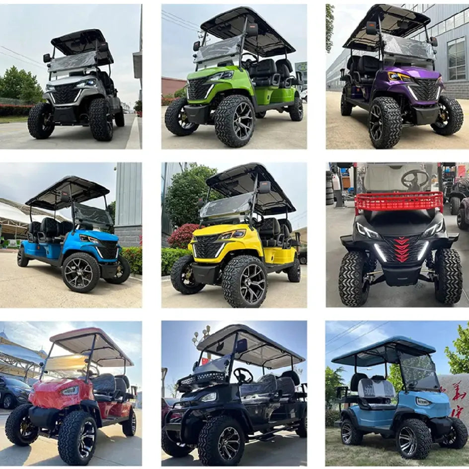 2/4/6/8 Seats Hunting Golf Cart Street Legal Electric off Road Golf Carts Car Buggy Golf Scooter Gocart