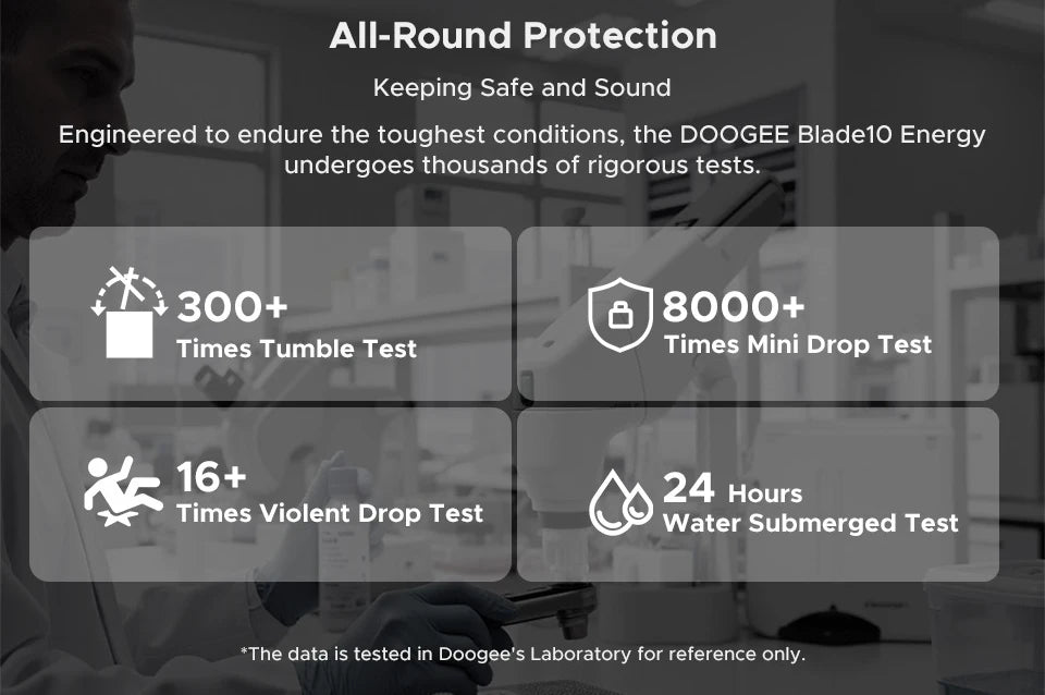 Global Version DOOGEE Blade10 Energy Rugged Phone Ultra-thin Android 15 6150mAh Battery 6.56'' Screen Widevine L1 Smartphone