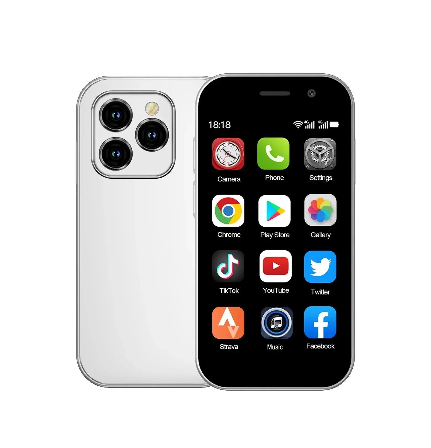 SERVO KING8000 4G Cellular Network Mini Smartphone Android 10.0 2GB+16GB 3" Display 5MP Camera Dual SIM With Play Store WhatsAPP