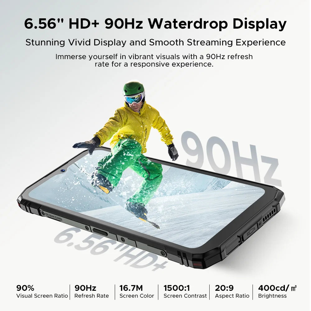 Global Version DOOGEE Blade10 Energy Rugged Phone Ultra-thin Android 15 6150mAh Battery 6.56'' Screen Widevine L1 Smartphone