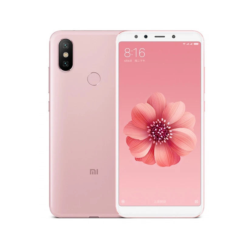 Global Versoin Xiaomi Mi 6X smartphone 20 million pixels celular googleplay Fingerprint Octa-core Global Rom 4G used phone