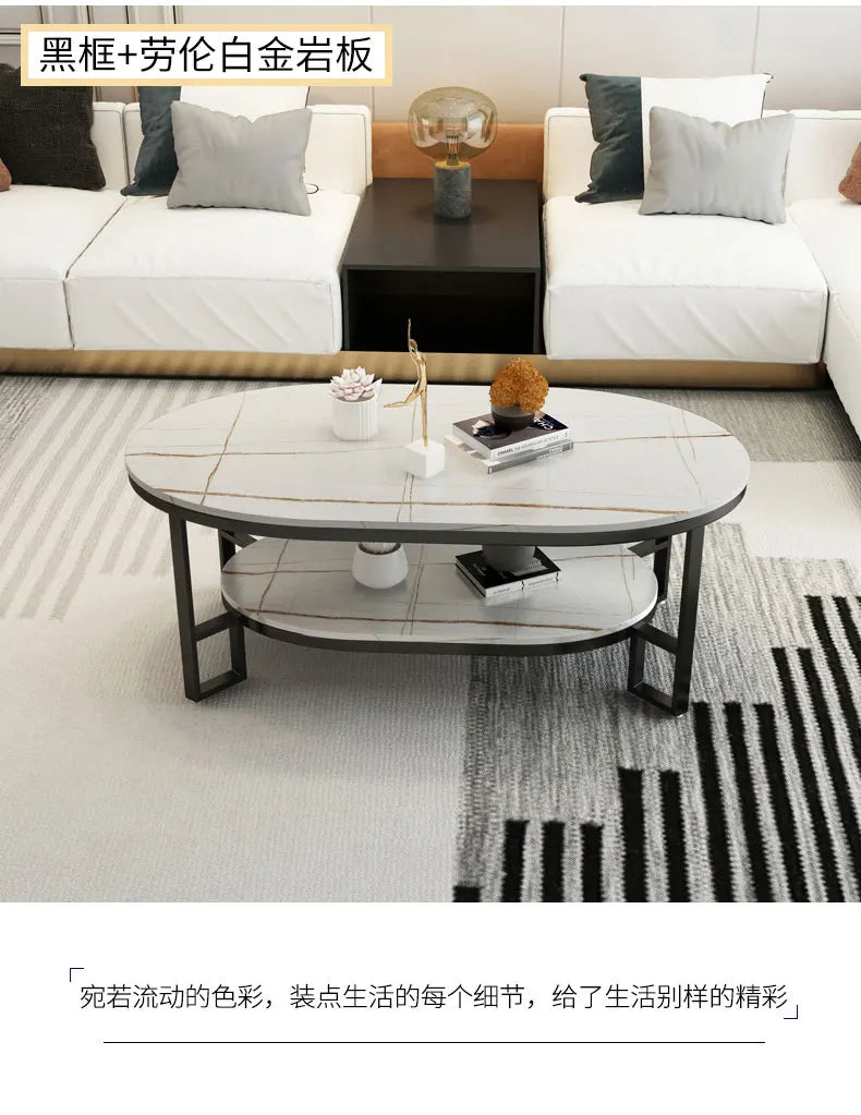Mid Century Modern Coffee Table Trendy Classic Oval Nordic Coffee Table Aesthetic Beauty Table Basse De Salon Home Furniture