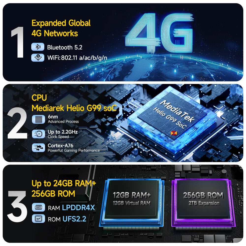 Ulefone Armor 27T 4G THERMAL BY FLIR® Rugged Phone 10600mAh Up to 24GB+256GB 6.78"FHD 120Hz Night Vision Android 14 Smartphone