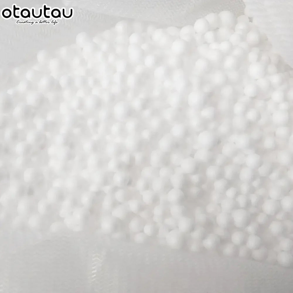 OTAUTAU 240L EPS Ball Filler for 3ft Beanbag Pouf 3-5mm Polyester Pillow Cushion Bean Bag Chair Snow Scene TL001