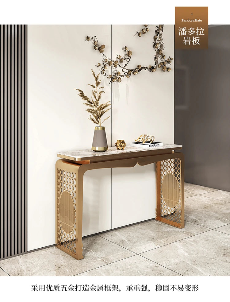 Classic Cozy Entryways Table Exquisite Premium Beauty Storage Console Table Modern Glamour Wohnzimmertisch Living Room Furniture