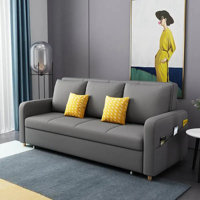 Space Saving Multi-purpose Living Room Set Furniture Modern Fabric Folding Sofa Bed