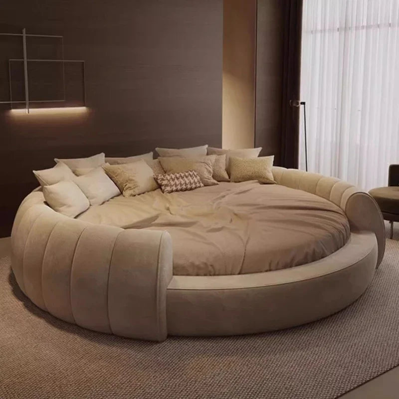 180X200cm furniture bedroom luxury king size Round bed Chest Double sex bed Base beds and frames full marriage bedrooms