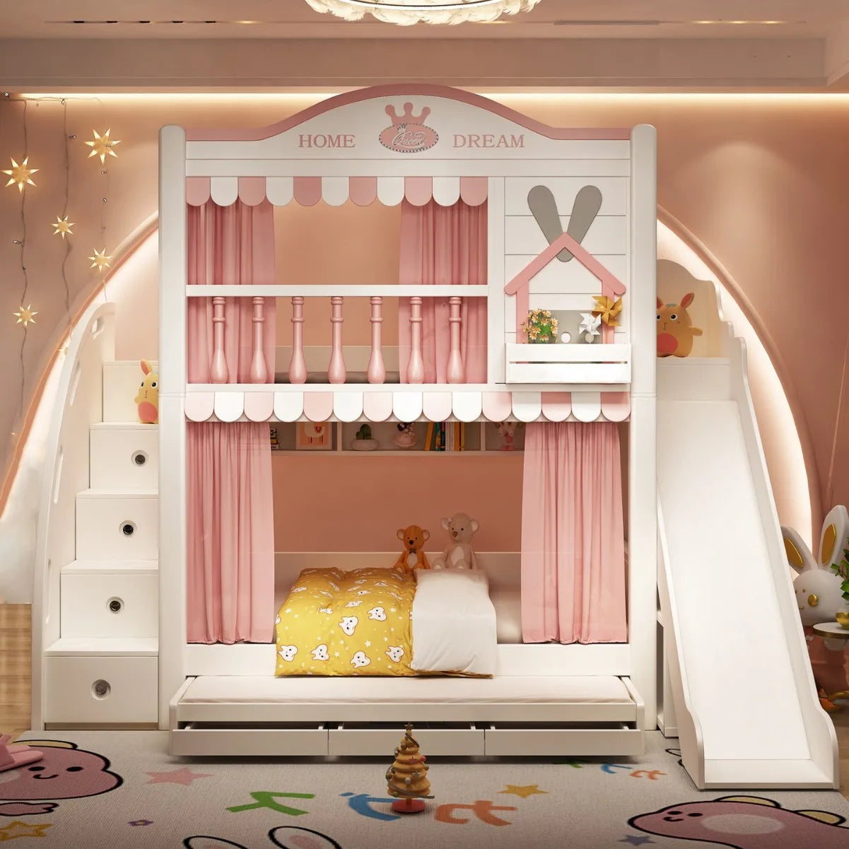 Girl Boy Princess Bed Castle Tree House High Low Mother Bed