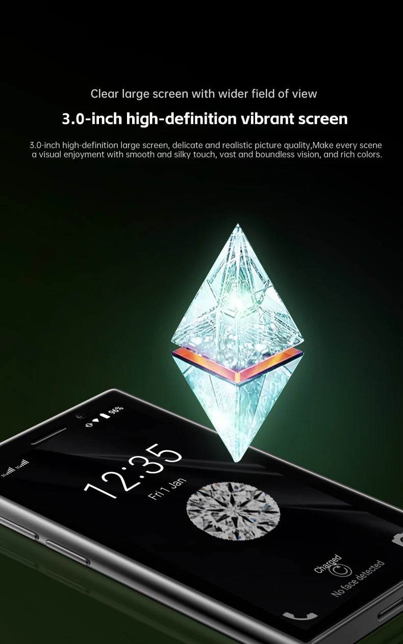 SERVO S26 3G WCDMA Mini Smartphone 2GB RAM 16GB ROM Google Play Face Unlock 3.0" Touch Display Tiny Smart Phones 2 SIM Standby