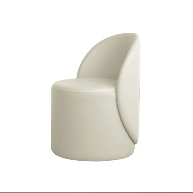 Professional Backrest Chair for Bedroom, Vanity Stool, Minimalist Makeup Seat, French Style, Home Furniture, Elegant
