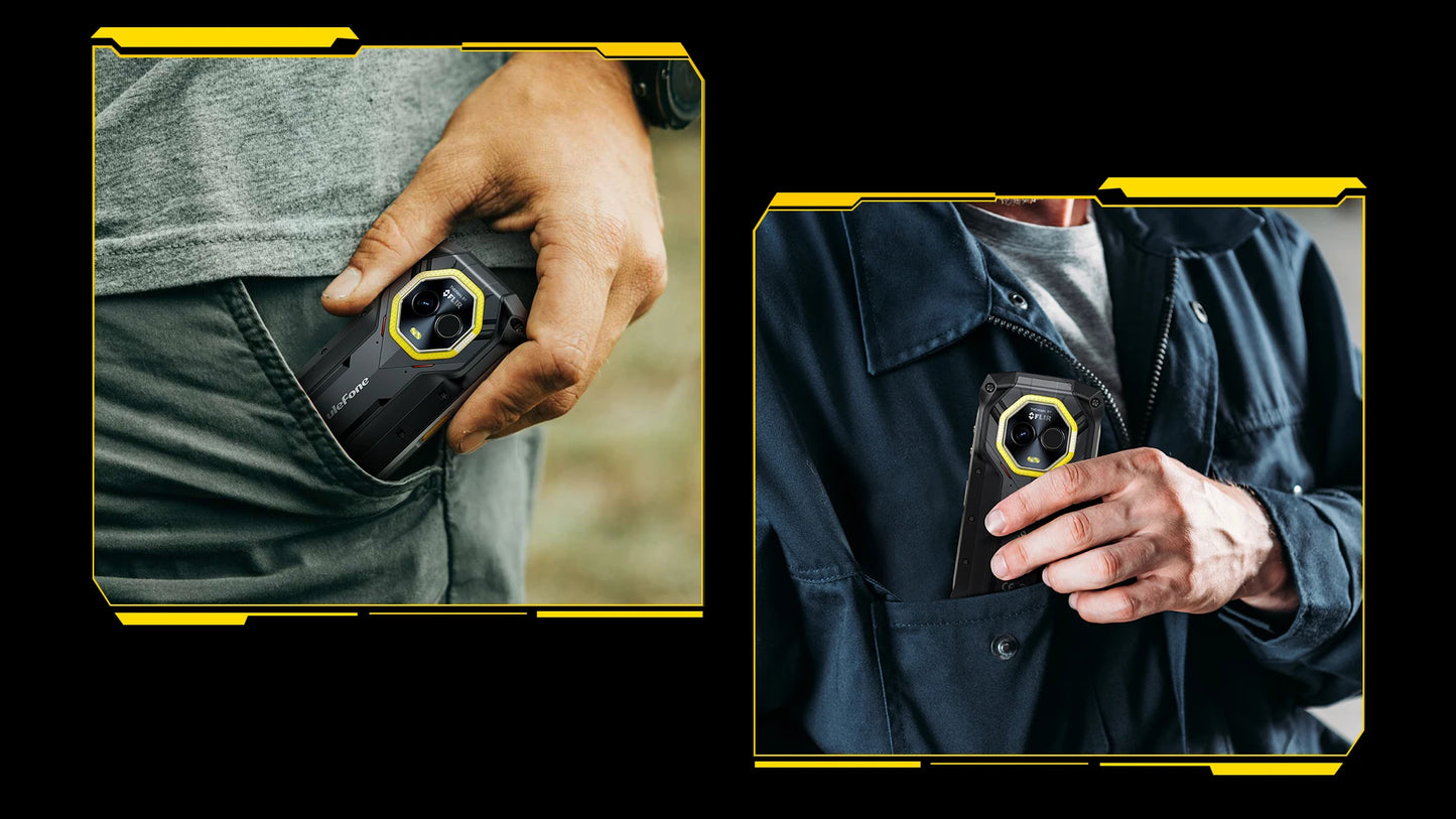 【World Premiere】Ulefone Armor Mini 20T Pro 5G 4.7" Display Rugged Phone LED Light Android 14 Smartphone 6200mAh 16GB+256GB 33W