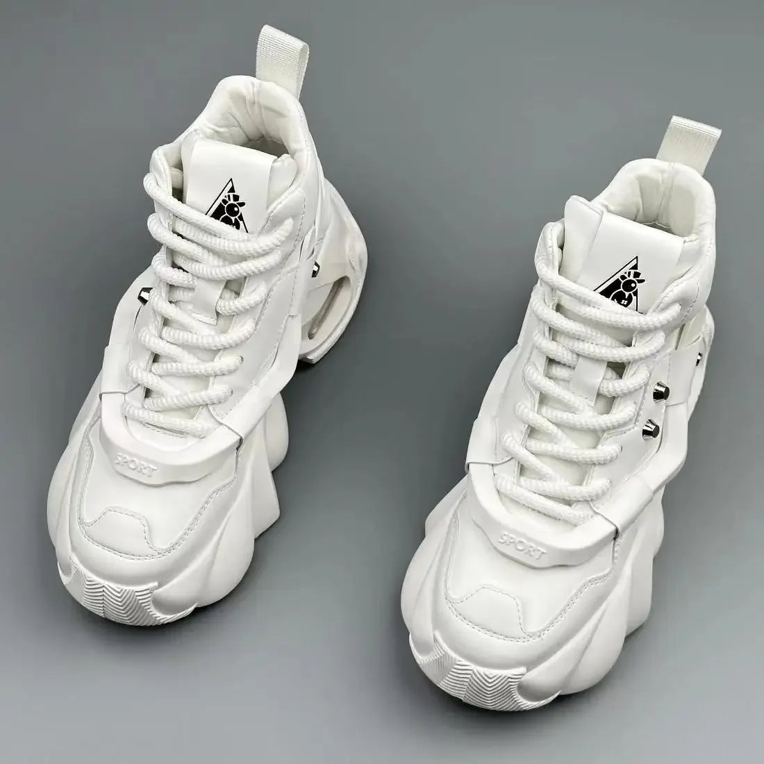 Men's Boots High Top New Trend Wear-resistant Synthetic Leather Boots Casual Lace Up Height Increasing Fashion Boots 2025