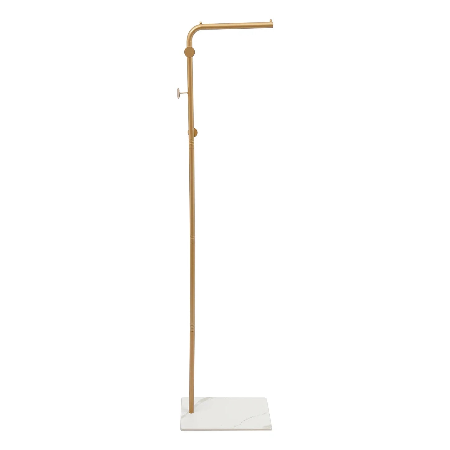 Modern Free Standing Coat Rack with 3 Hooks and Slate Base, Perfect for Organizing Clothes, Bags, and Accessories in Small
