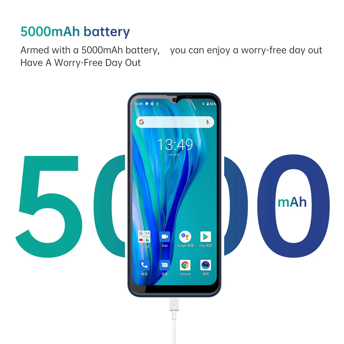 Oukitel-C23 Pro Android Smartphone, 6.53 ", 5000mAh, 4G Lte, Cheap Mobile Phone, 8pm/13PM Camera, Smart Phone