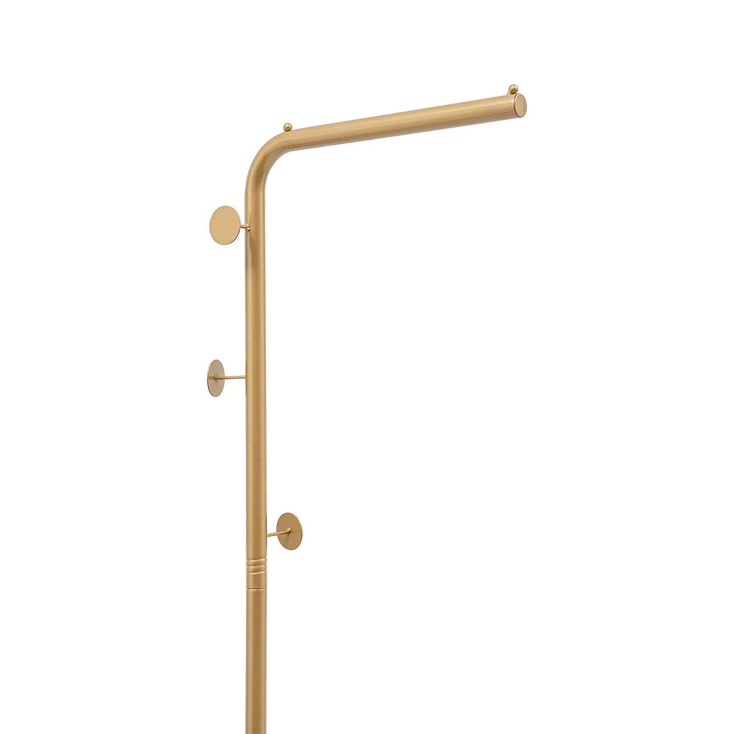 Modern Free Standing Coat Rack with 3 Hooks and Slate Base, Perfect for Organizing Clothes, Bags, and Accessories in Small