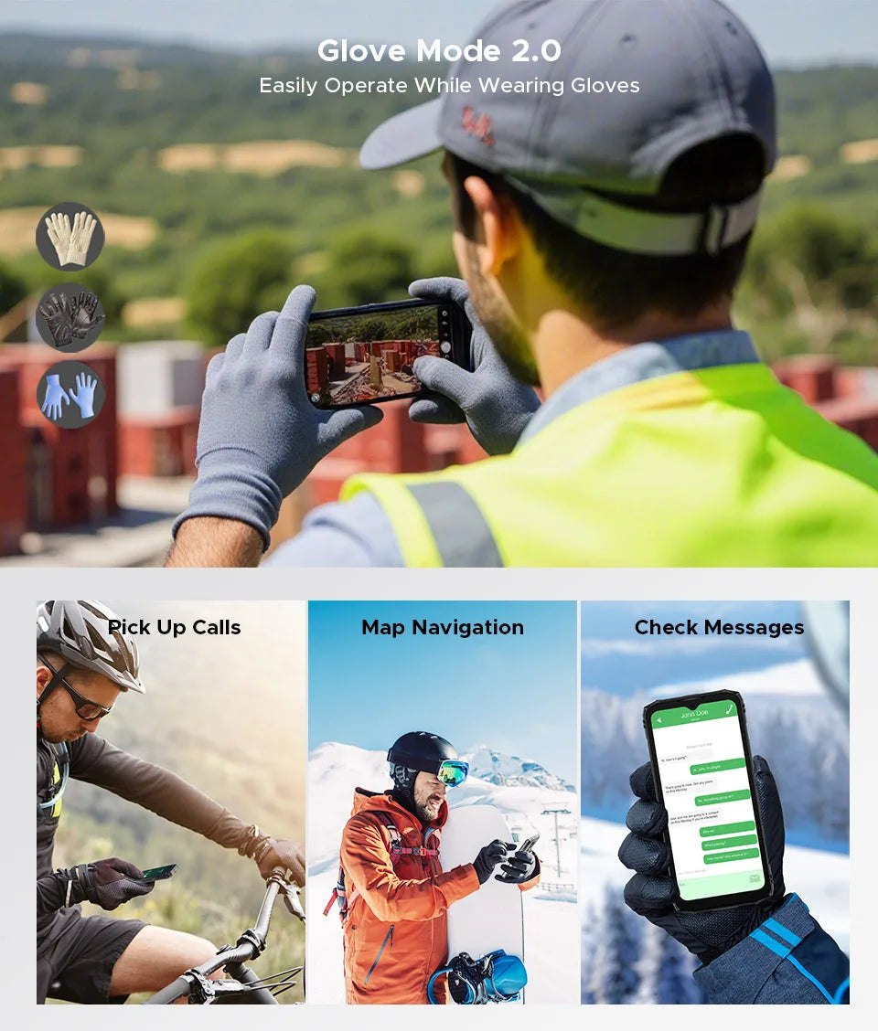 Global Version DOOGEE Blade10 Energy Rugged Phone Ultra-thin Android 15 6150mAh Battery 6.56'' Screen Widevine L1 Smartphone