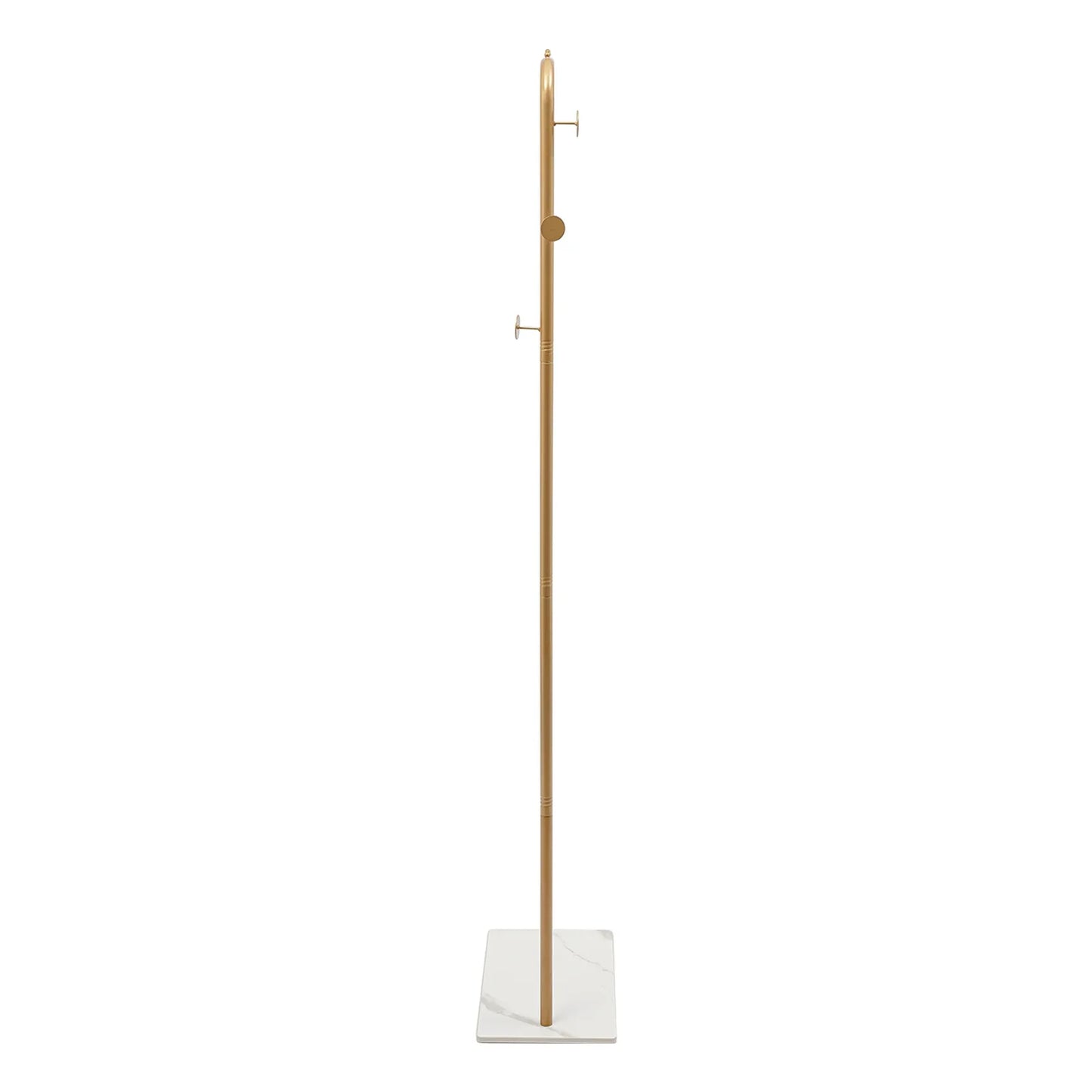 Modern Free Standing Coat Rack with 3 Hooks and Slate Base, Perfect for Organizing Clothes, Bags, and Accessories in Small